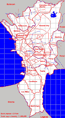 Map of Manila